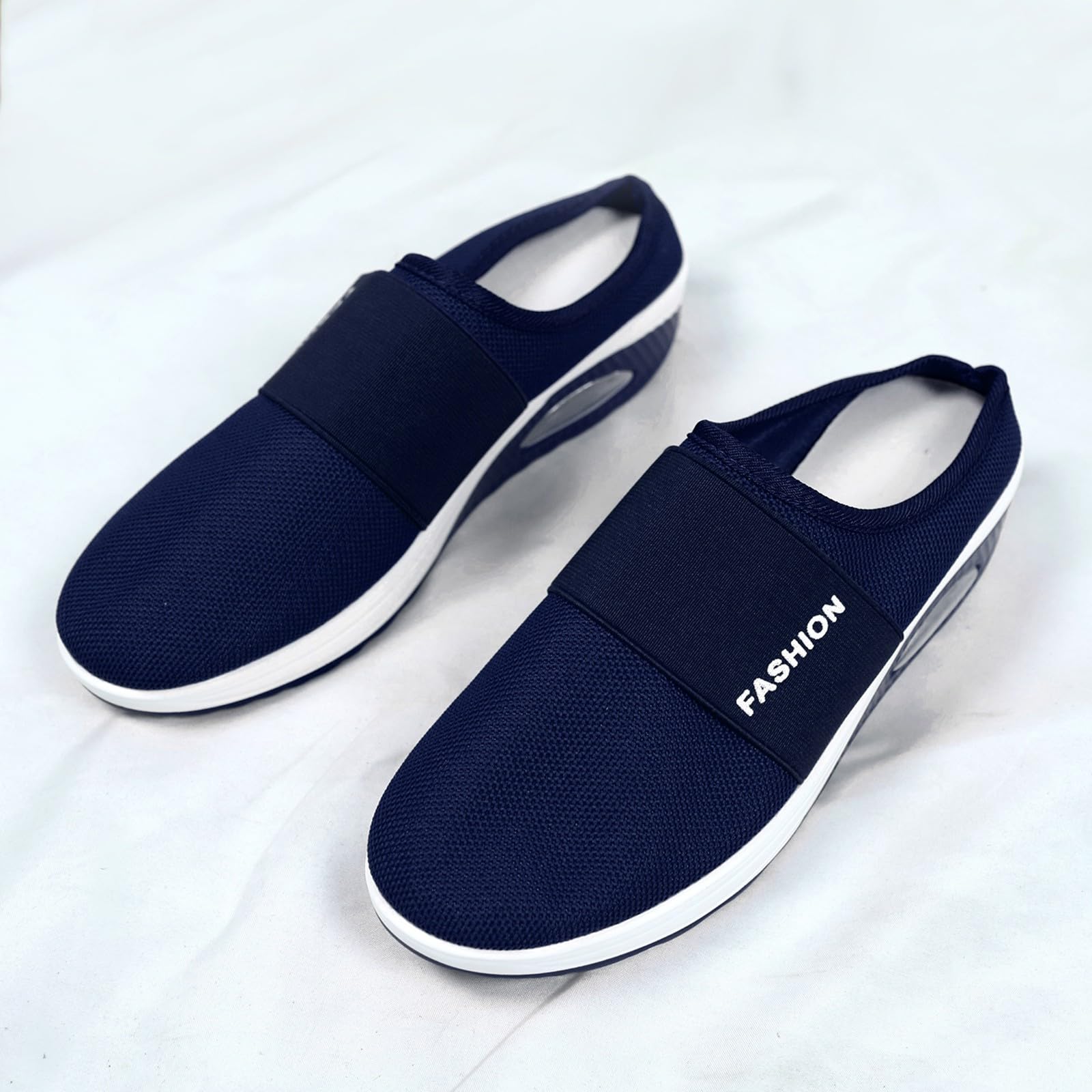 Women's Backless Walking Sneakers & Men's Dress Shoes - Summer Slip-On Casual Loafers, Platform Tennis Shoes for Work, Travel & Daily Wear