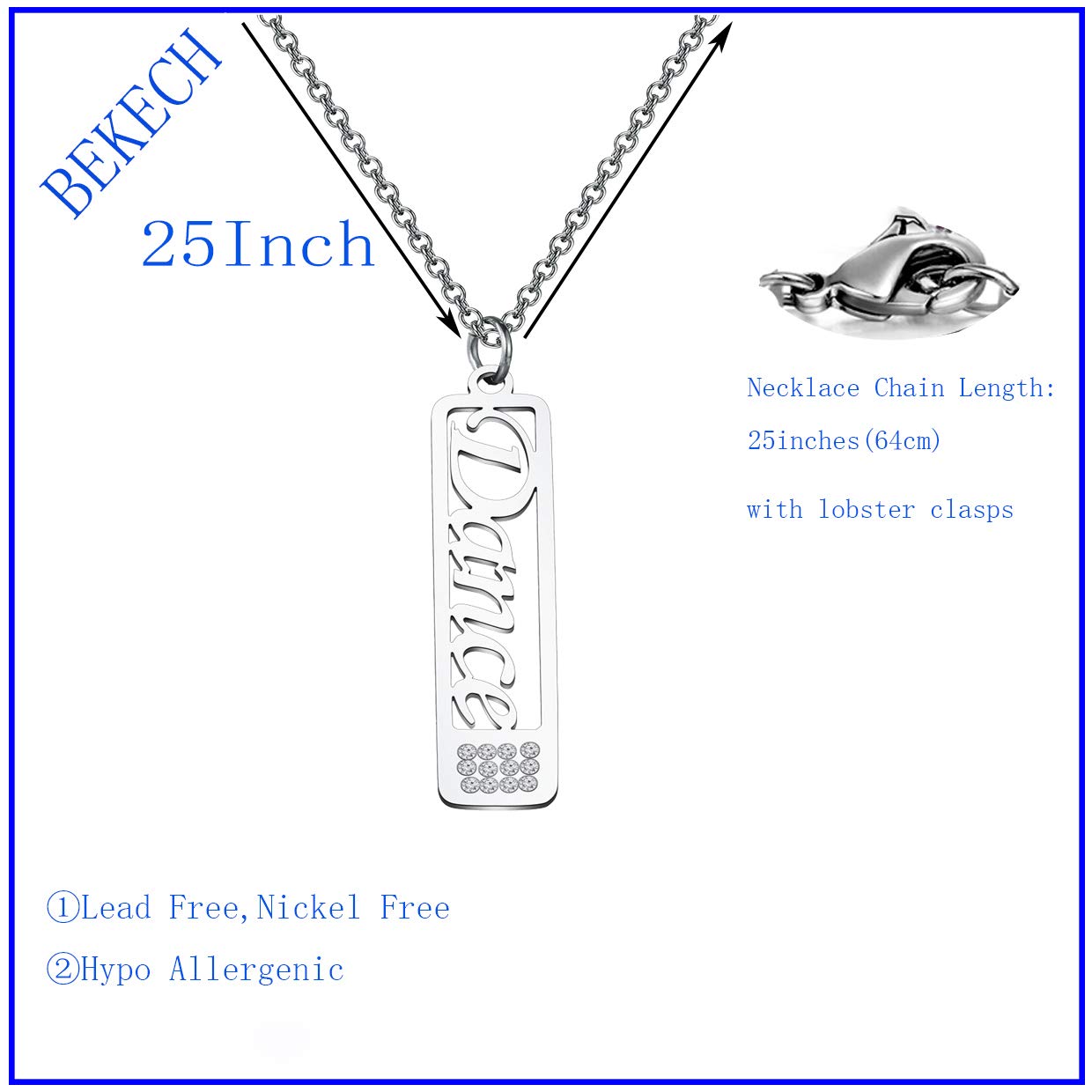 BEKECH Ballerina Dance Necklace Pendant - Elegant Jewelry Gift for Women & Girls - Perfect for Dance Recitals, Ballet Performances & Special Occasions