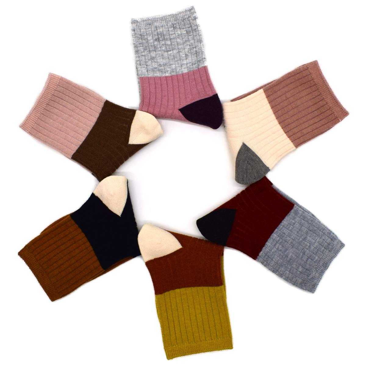 Boys Wool Socks 6 Pack - Warm Winter Crew Socks for Kids - Soft & Cozy Thermal Socks for School, Outdoor Activities & Cold Weather
