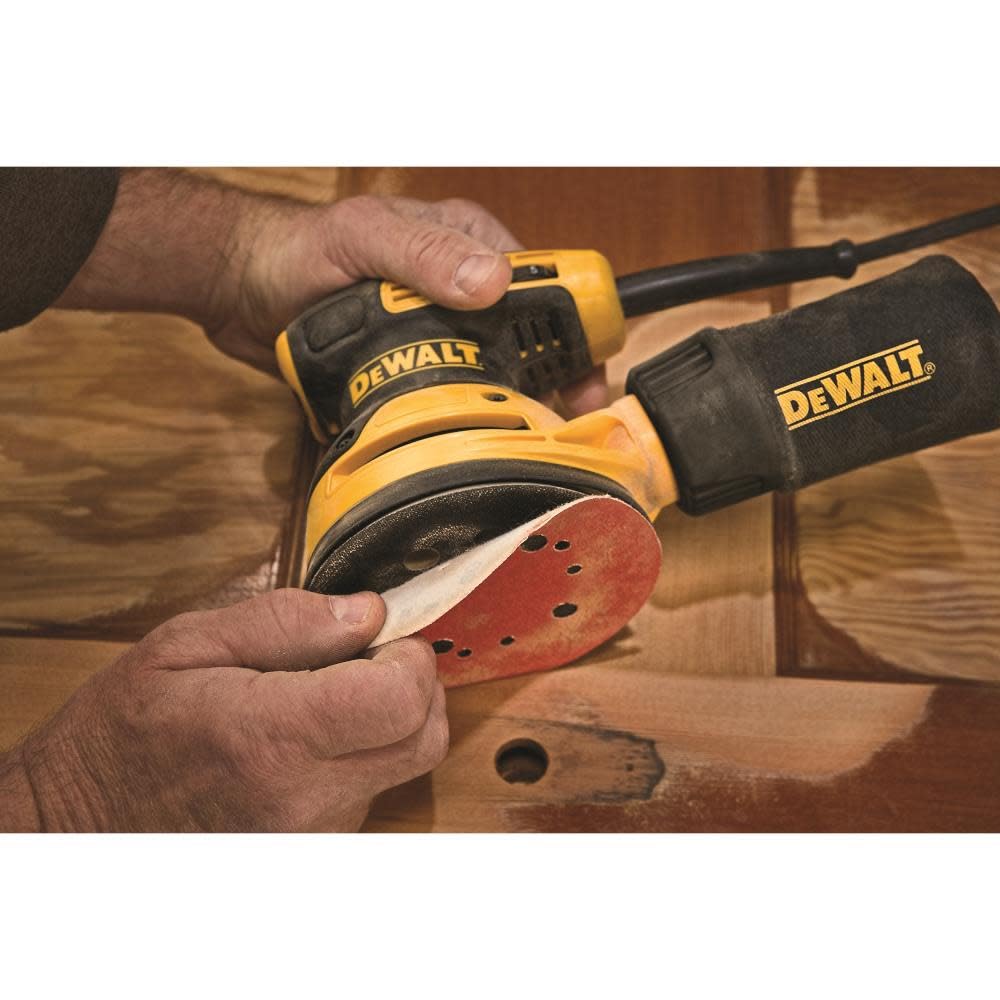 DEWALT 5-Inch Variable Speed Orbital Sander Kit with Dust Extraction (DWE6423K) - Perfect for Woodworking, Sanding, and DIY Home Projects