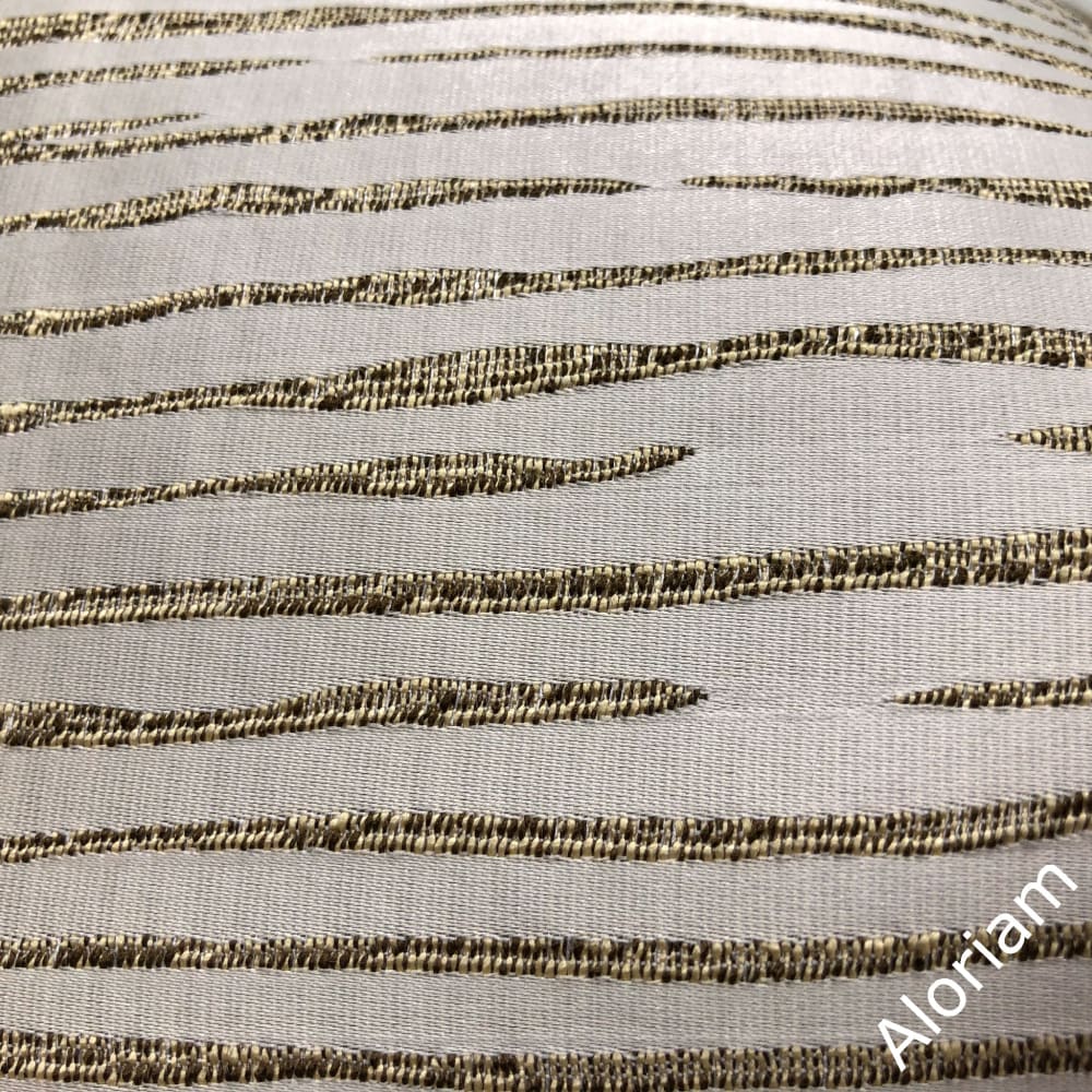 Morrison Oyster Brown Freeform Stripes Pillow Cover - Decorative Throw Pillow Case for Sofa, Bed, Couch - Boho Home Decor Accent for Living Room & Bedroom