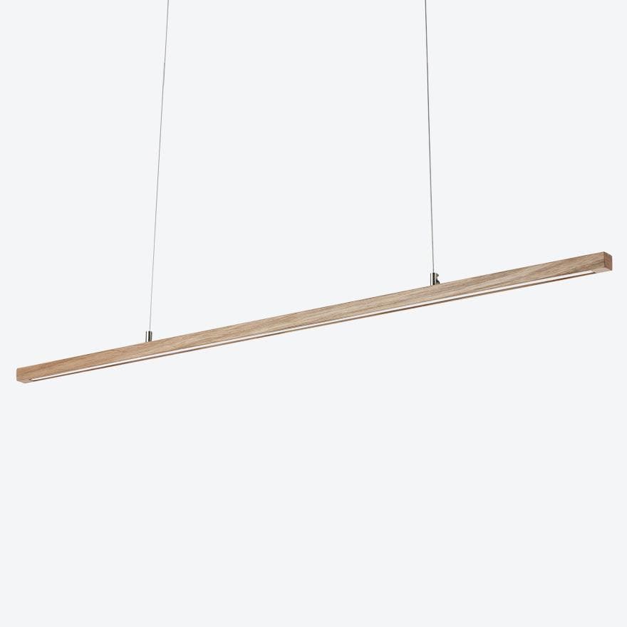 2BY2 LED Linear Pendant Light - Modern Dimmable Hanging Fixture for Kitchen Island, Dining Room & Office Lighting (Black/White)