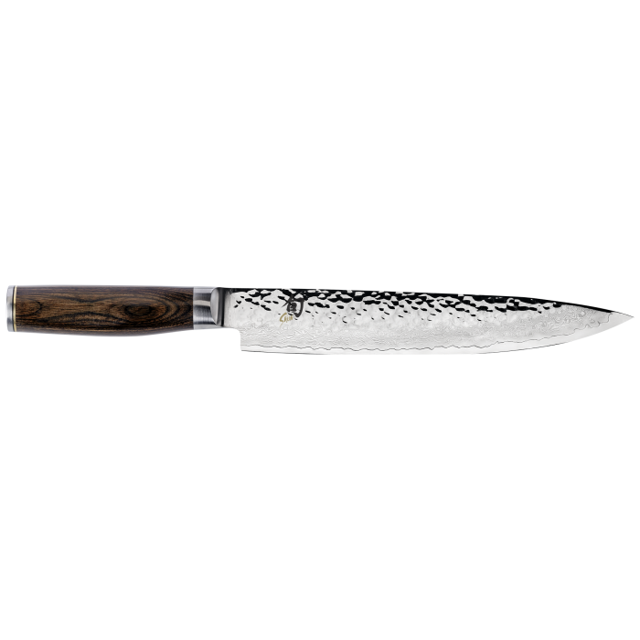 Shun Premier 9.5 Inch Slicing Knife - Japanese High-Carbon Stainless Steel Blade for Professional Chefs & Home Cooking - Perfect for Slicing Meats, Sushi & Vegetables