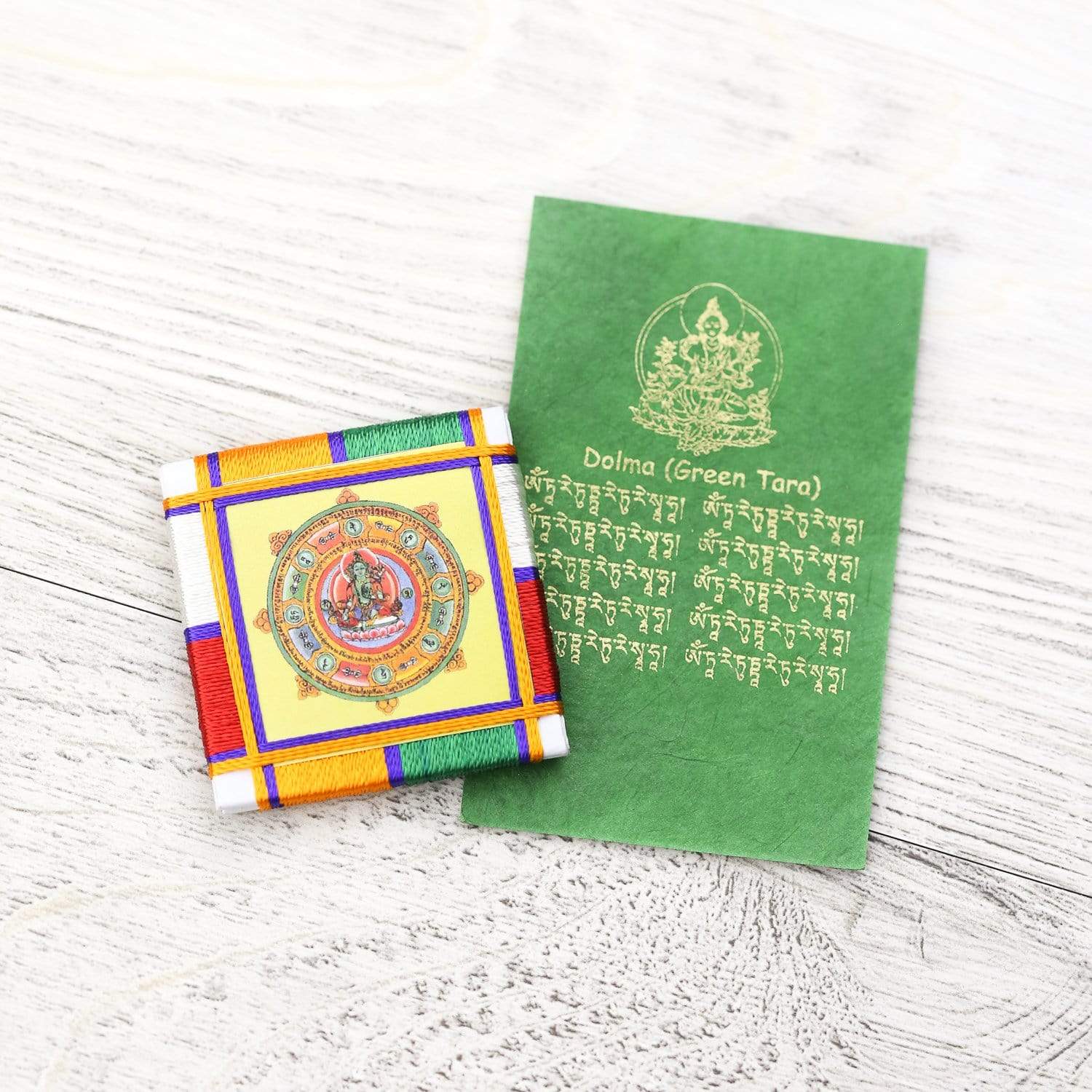 Green Tara Protection Amulet - Buddhist Talisman for Peace, Safety & Good Luck - Perfect for Meditation, Home Blessing & Spiritual Gifts