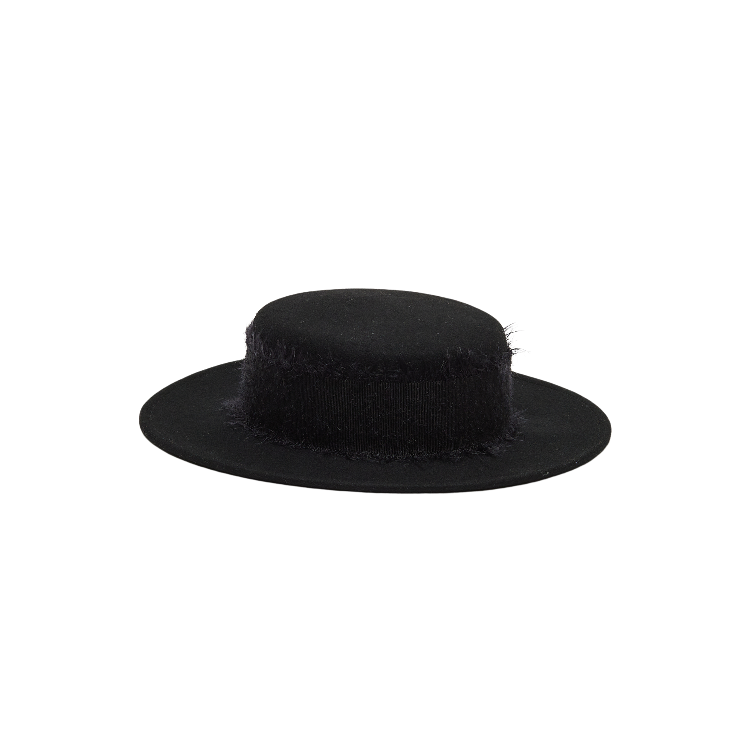 Brigitte Wool Felt Boater Hat for Women - Classic Vintage Style Summer Sun Hat with Wide Brim - Perfect for Beach, Garden Parties, and Outdoor Events