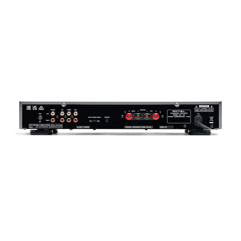 Rotel A8 Integrated Stereo Amplifier - High Power Home Audio Receiver for Music & Theater Systems | Perfect for Vinyl, CD Players & Streaming Devices