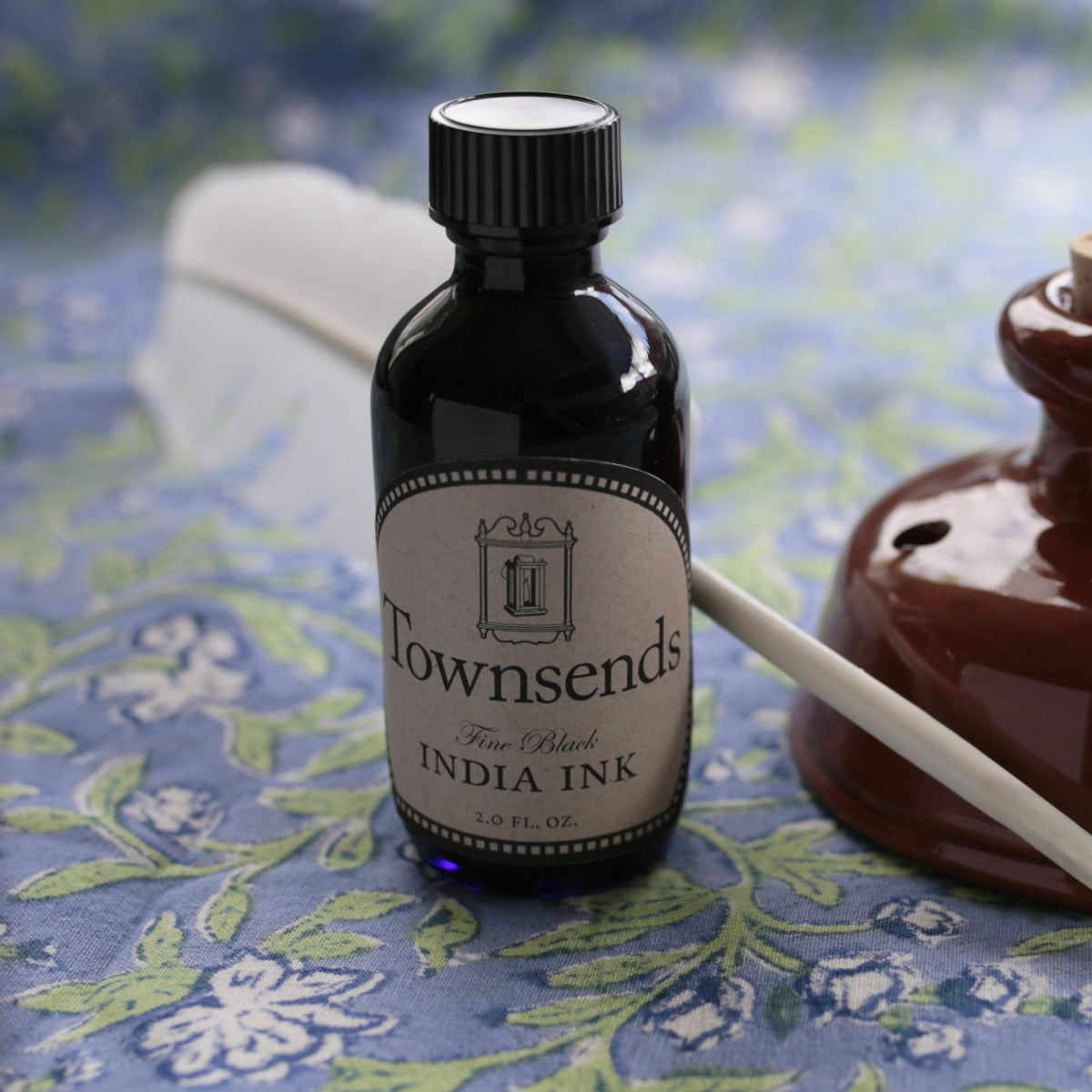 Premium Townsend's India Ink - Black Calligraphy & Drawing Ink for Artists - Perfect for Pen & Brush Lettering, Sketching, and Tattoo Practice