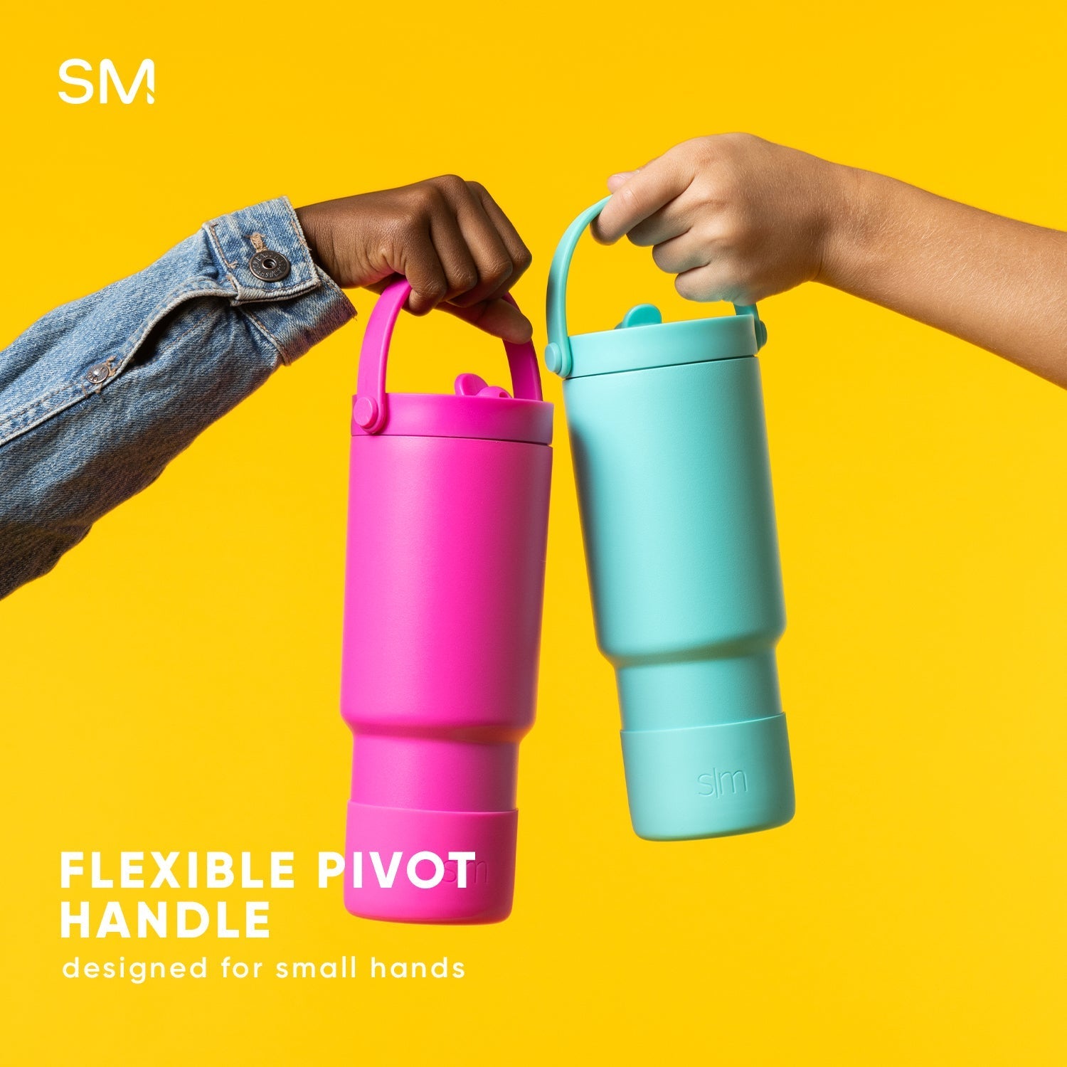 Kids Trek Pivot Tumbler - Insulated Stainless Steel Water Bottle with Leak-Proof Lid for School, Sports & Outdoor Activities