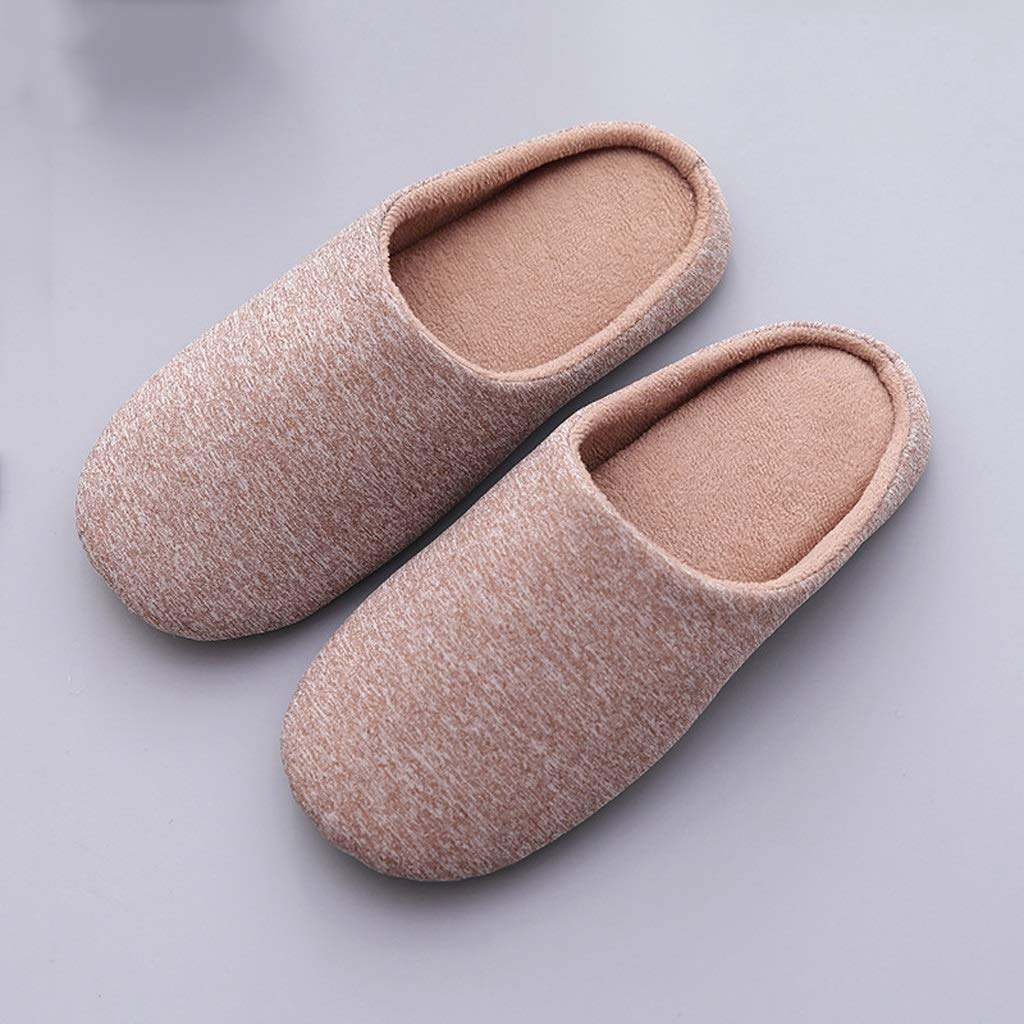 WYBFZTT-188 Women's Winter Indoor Slippers - Plush Soft Cotton Non-Slip House Shoes for Home, Bedroom & Lounge (Color B, Size 42-43) | Cozy Comfort for Relaxing Evenings & Cold Weather