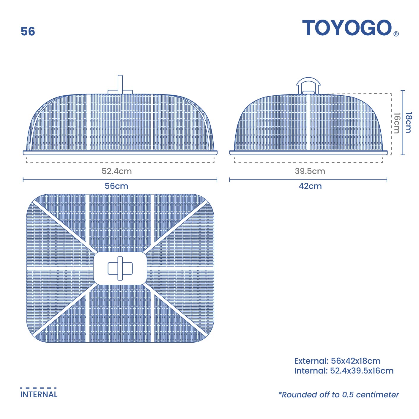 Bartley Large Food Cover - 56
