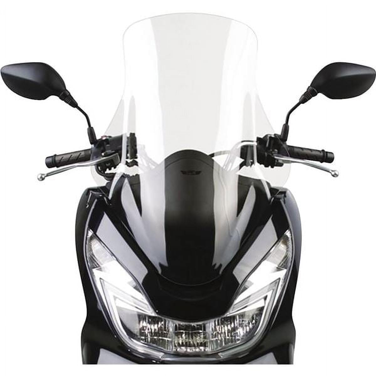 National Cycle N50004 Low Windshield for 2019-2020 Honda PCX150 Scooter - Clear Polycarbonate Shield for Wind Protection & Comfortable Riding - Perfect for Urban Commuting & Weekend Adventures