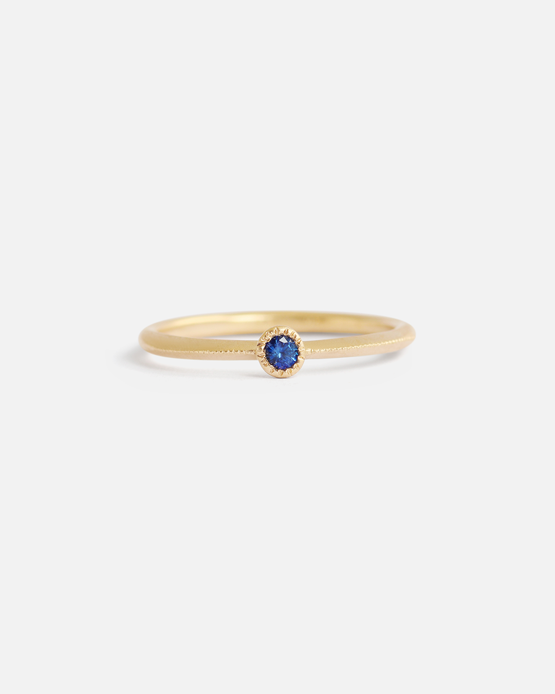 Blue Sapphire Ring for Women - Elegant Sterling Silver Melee Ball Ring - Perfect for Engagement, Wedding & Everyday Wear