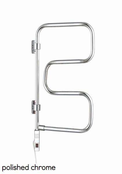 WarmlyYours Elements TW E4PCP 4-Bar Wall-Mounted Towel Warmer - 16.3 x 28.5 Inches - Perfect for Bathrooms, Spas & Luxury Home Heating