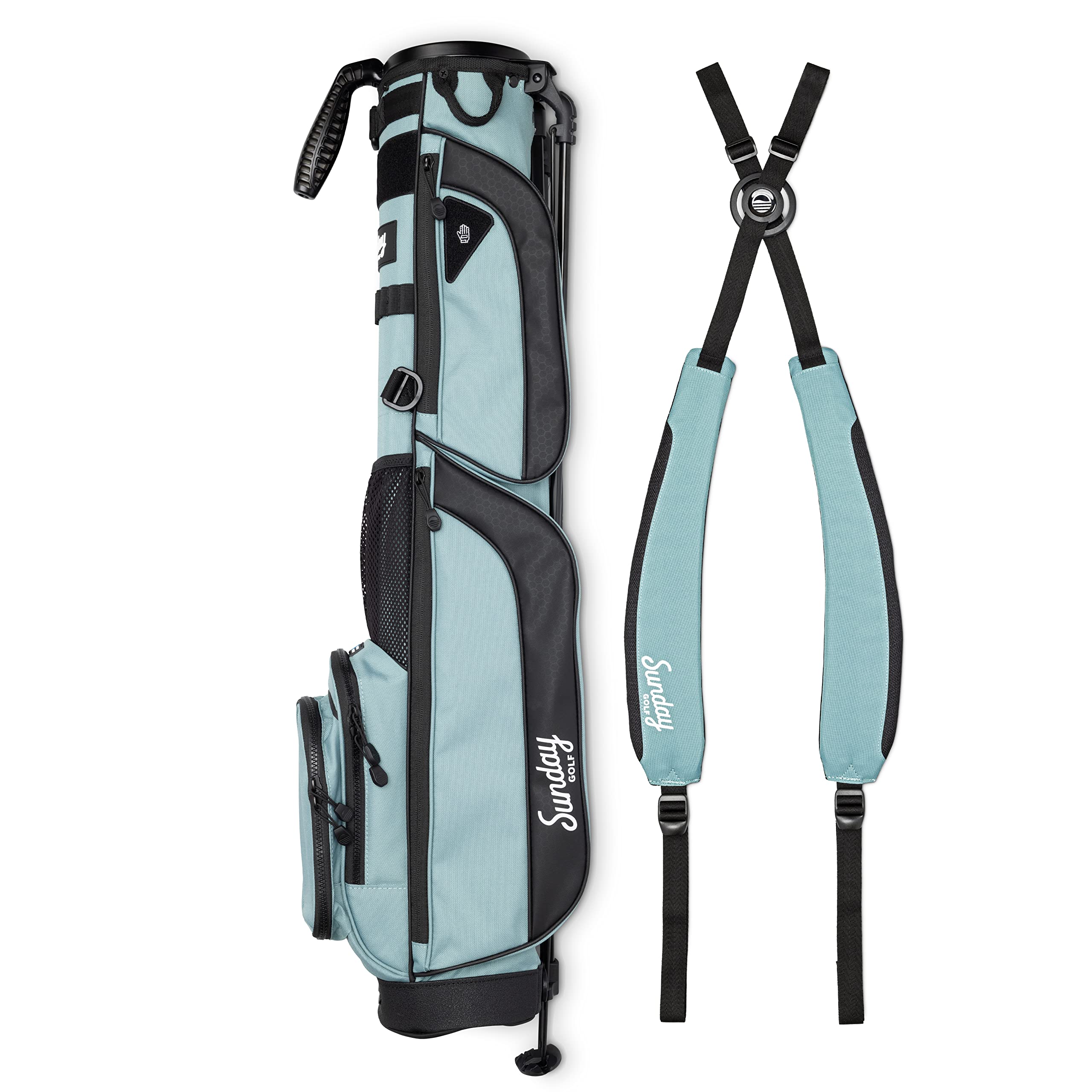 Sunday Golf Loma XL Bag - Ultra Lightweight 3.4lbs Golf Stand Bag with Adjustable Strap - Perfect for Driving Range, Par 3 & Executive Courses - Easy Carry Pitch & Putt Golf Bag for Casual Play & Practice Sessions