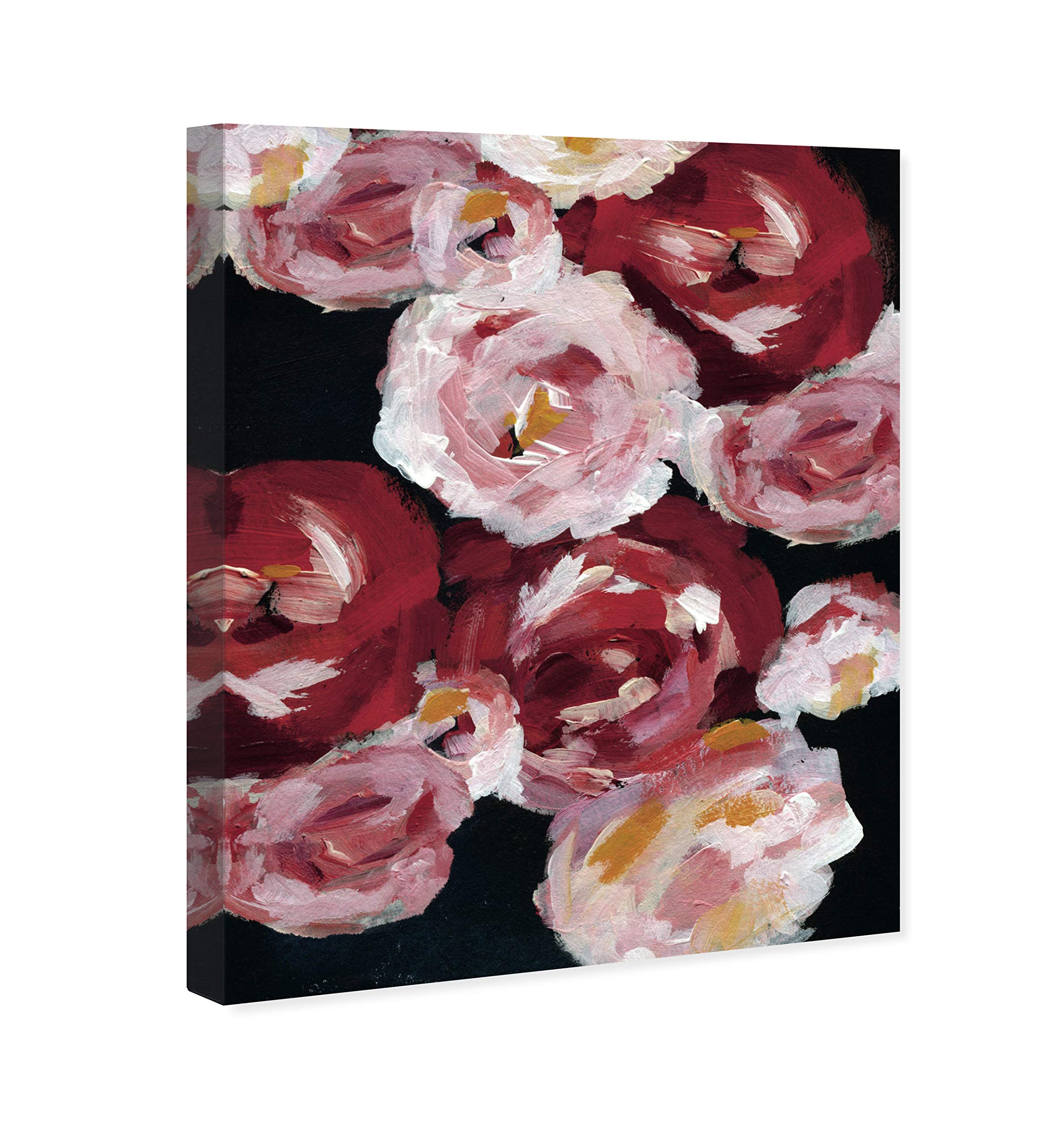 Oliver Gal Artist Co. 'Passion Garden' Floral Wall Art Canvas Print - 20x24 Inch Red & White Home Decor - Perfect for Living Room, Bedroom & Office Wall Decoration