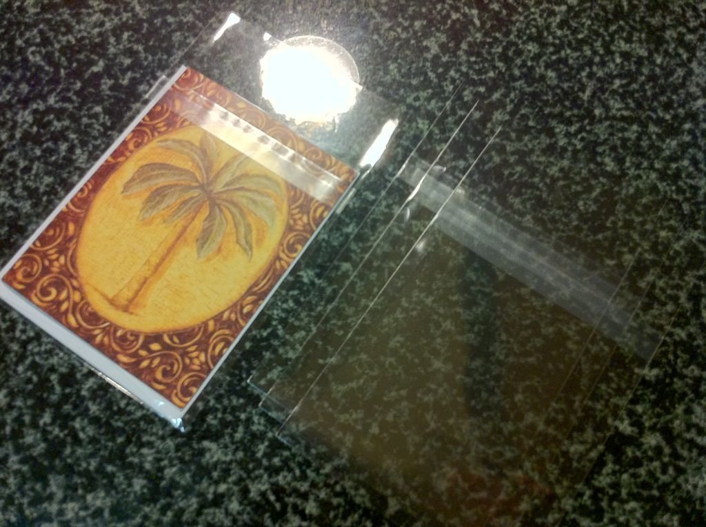 2500 Pcs Clear A7+ (P) Card Resealable Protective Cello Bags - 5 7/16