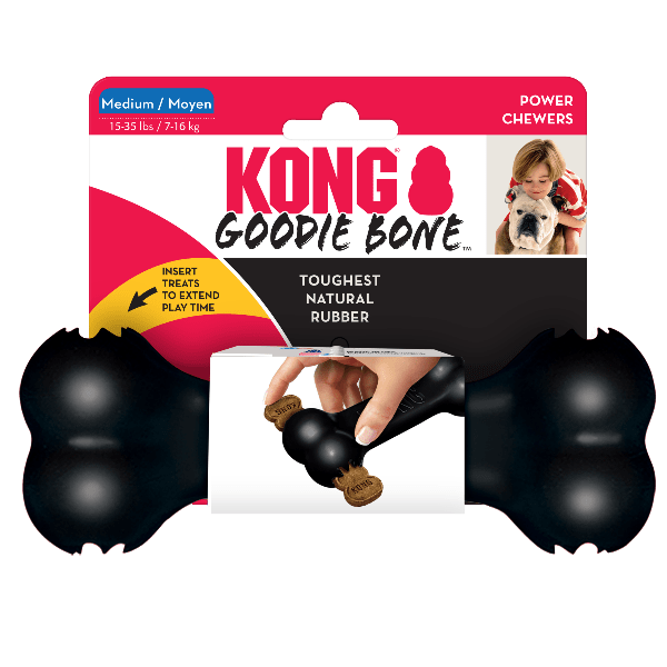 KONG Extreme Goodie Bone Dog Toy - Durable Chew Toy for Aggressive Chewers - Perfect for Large Dogs, Puppy Teething & Playtime