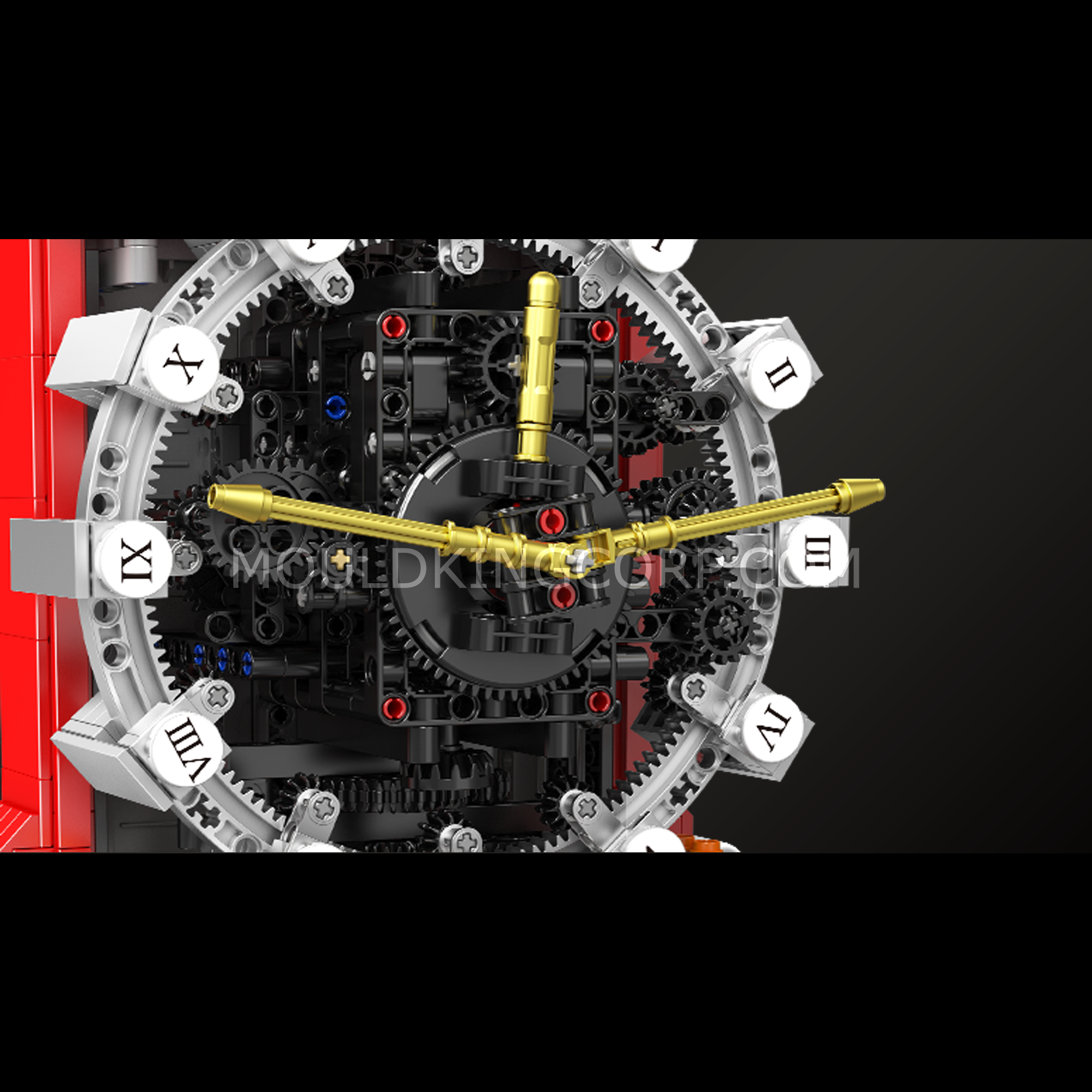 Mould King 10187 Cyberpunk Mechanical Clock Building Set - 1,601 Piece DIY Model Kit for Adults & Teens | Perfect for Home Office Decor, STEM Education & Collector's Display
