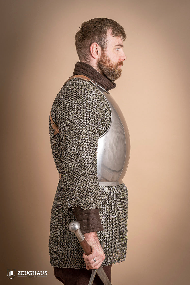 1.6mm Polished Mercenary Breastplate - Medieval Armor for LARP, Cosplay & Historical Reenactment