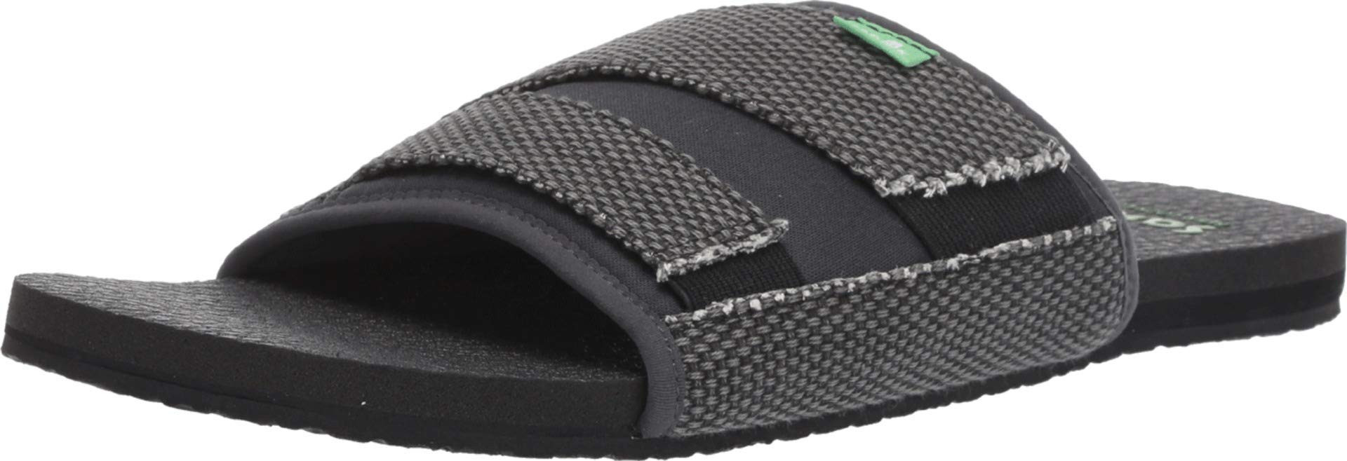Sanuk Men's Beer Cozy 2 Slide Sandals - Comfortable Casual Summer Slippers for Beach, Pool, and Backyard Relaxation