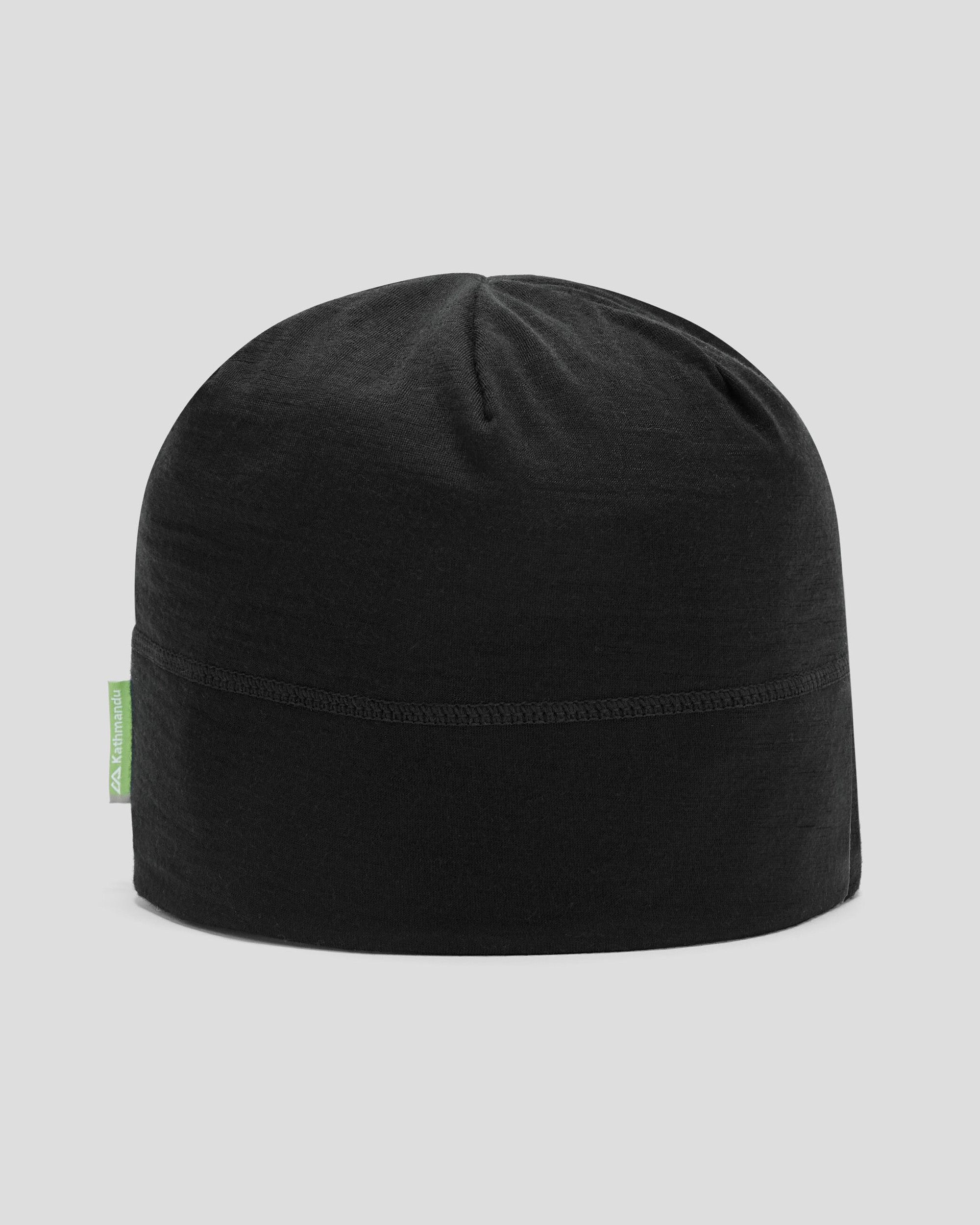 Premium Core Spun 165 Beanie for Men & Women - Soft & Warm Winter Hat in Black - Perfect for Skiing, Hiking & Outdoor Activities