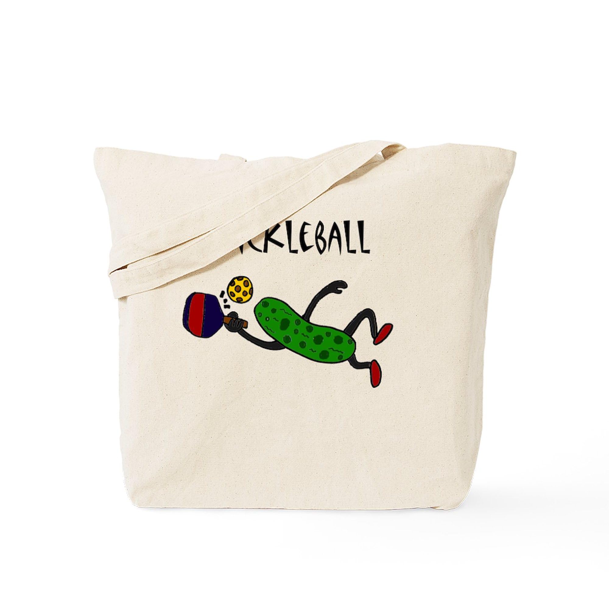 Premium Natural Canvas Pickleball Tote Bag - Reusable Eco-Friendly Shopping Bag for Groceries, Beach & Sports Gear | Perfect for Pickleball Fans & Outdoor Activities