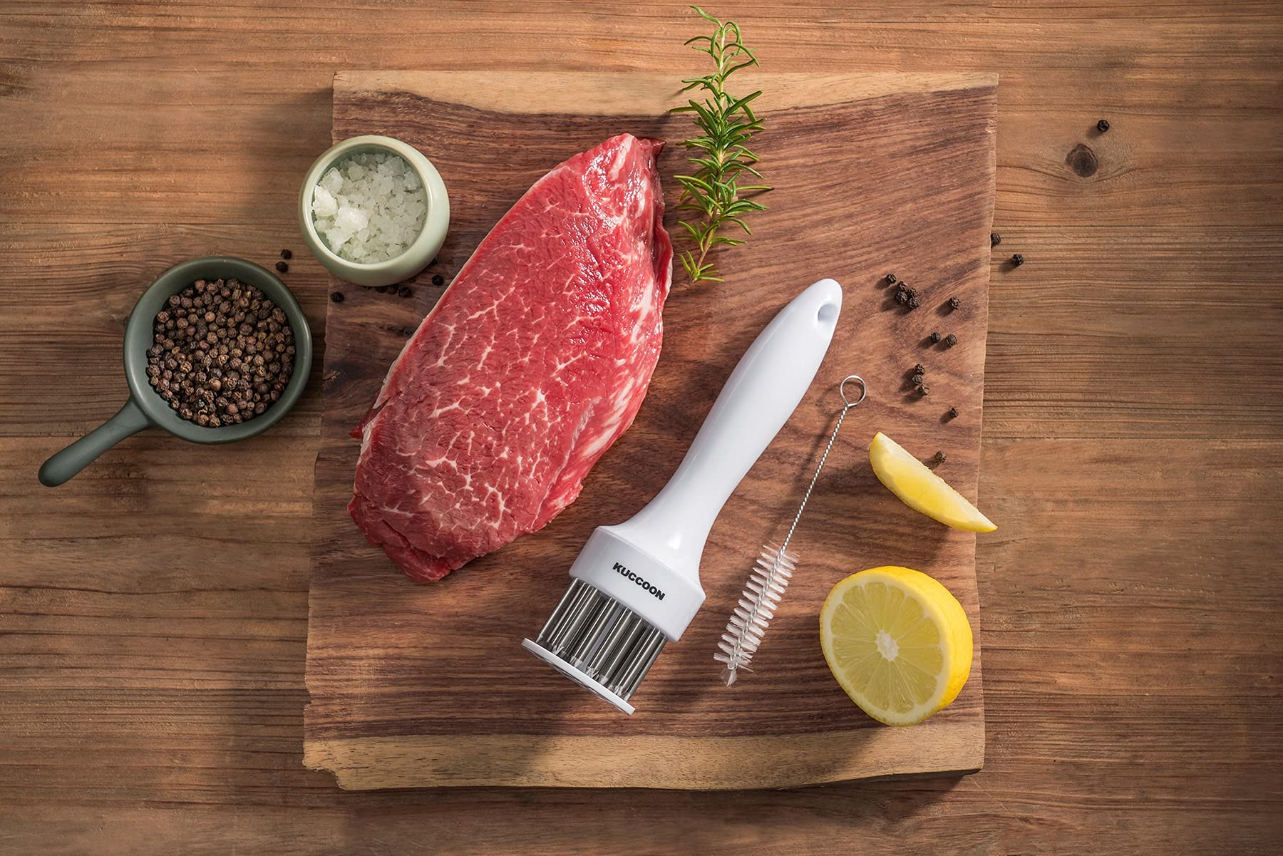 Premium Stainless Steel Meat Tenderizer Tool - 24 Ultra Sharp Needle Blades for Beef, Chicken, Steak, Veal & Pork | Perfect for Grilling, BBQ & Home Cooking