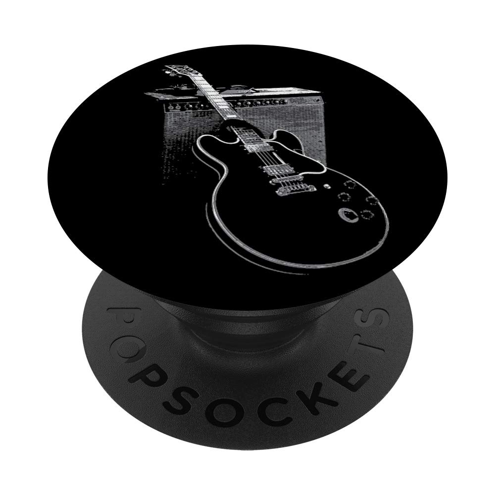 Vintage Blues Guitar & Amp PopSockets Phone Grip Stand - Perfect Gift for Guitarists & Music Lovers - Use for Phones, Tablets, Music Studio & Concerts