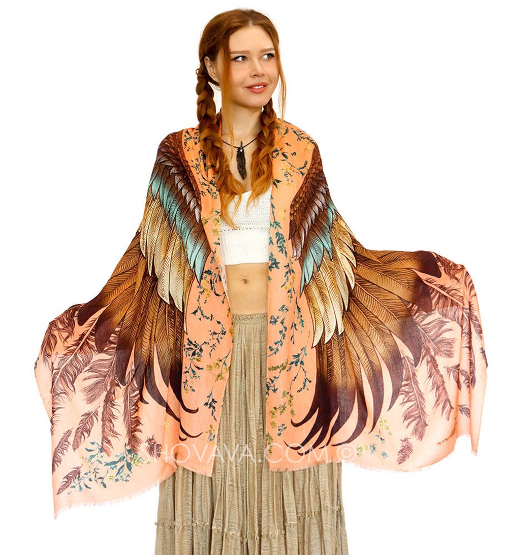 Handmade Pure Cotton Scarves - Hand Painted & Digital Printed Fashion Accessories for Women, Gift Ideas for Mother's Day, Birthday, Christmas