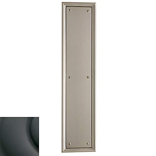 Baldwin Hardware 2280.102 Nashville Entrance Push Plate - Premium Door Plate for Commercial & Residential Use - Ideal for Office Buildings, Hotels, and Home Entryways