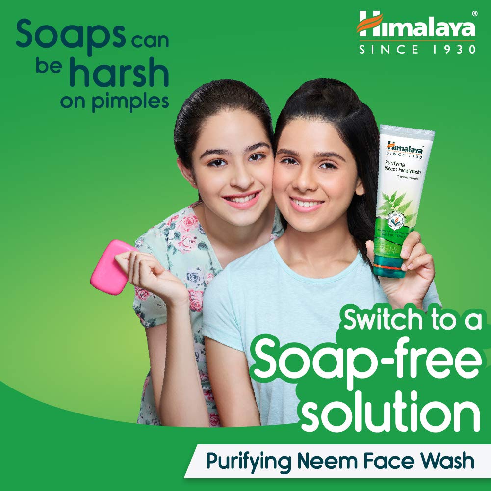 Himalaya Herbals Purifying Neem Face Wash for Acne & Oily Skin - 300ml & 400ml Options - Deep Cleansing, Oil Control & Pore Minimizing - Daily Skincare Routine for Clear, Healthy Skin
