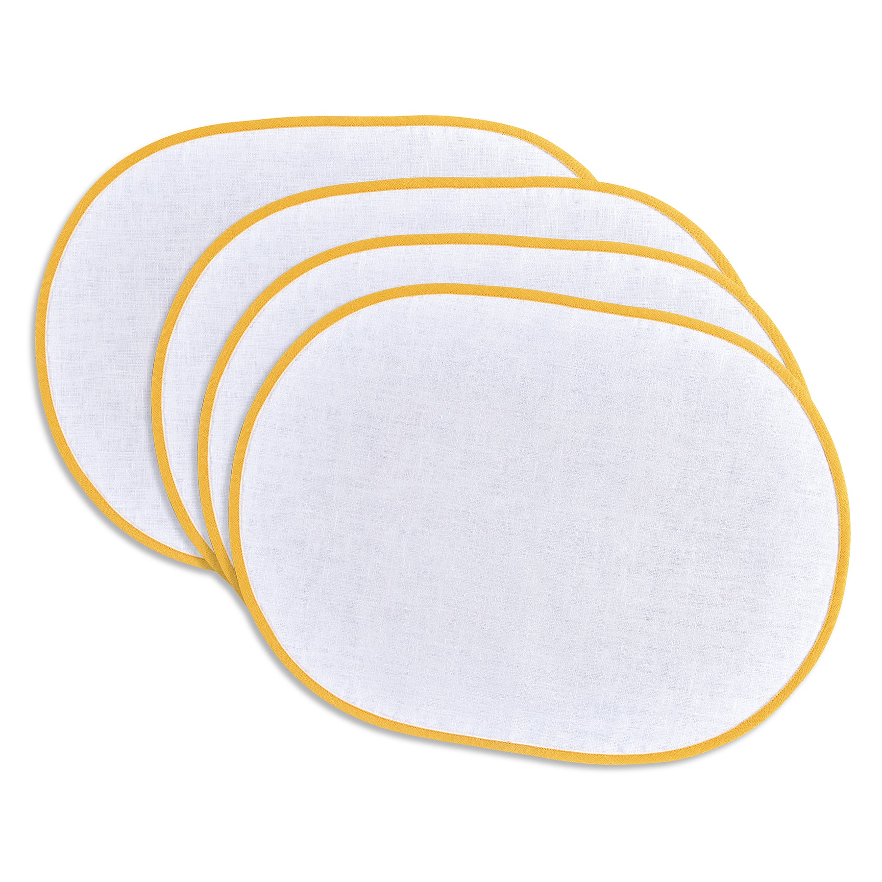 Chloe Oval Placemats Set of 4 - Elegant Table Mats for Dining Room, Kitchen, and Party Decor - Perfect for Thanksgiving, Christmas, and Everyday Use