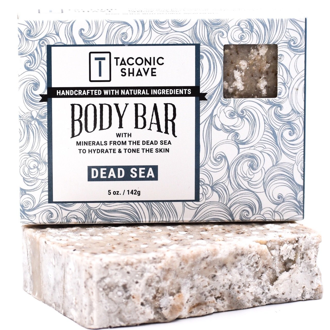Taconic All Natural Dead Sea Mineral Body Cleansing Bar - 5 oz | Organic Soap for Sensitive Skin & Daily Hydration | Perfect for Spa, Travel & Eco-Friendly Bath Routine