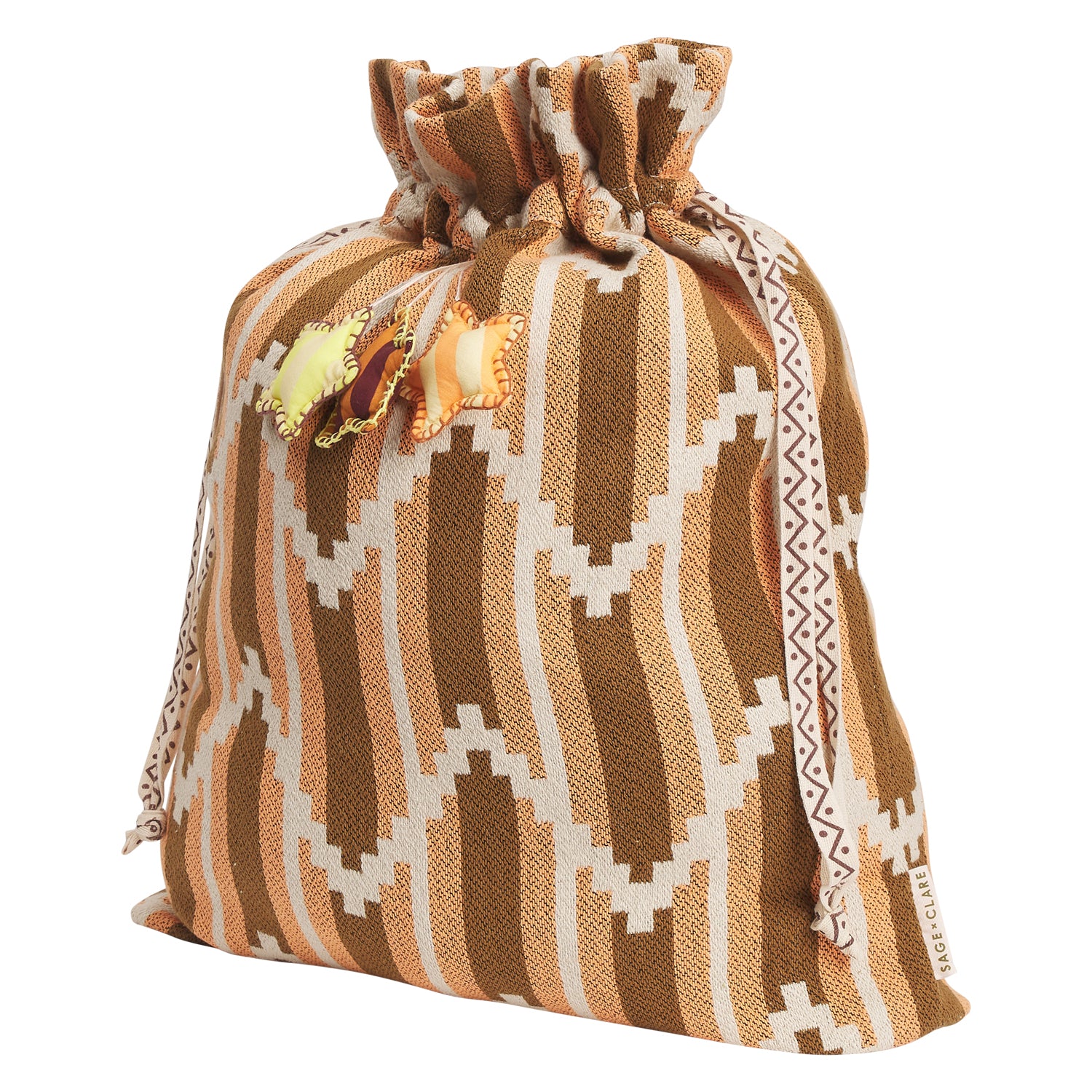 Nisha Santa Sack - Large Christmas Gift Bag for Holiday Presents - Perfect for Christmas Party, Stocking Stuffers & Festive Decorations