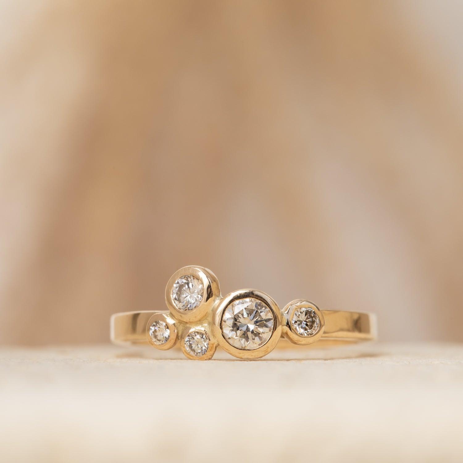 14K Gold Diamond Ring for Women - Elegant Brianne Ring for Engagement, Wedding & Anniversary Gifts | Perfect for Everyday Wear & Special Occasions