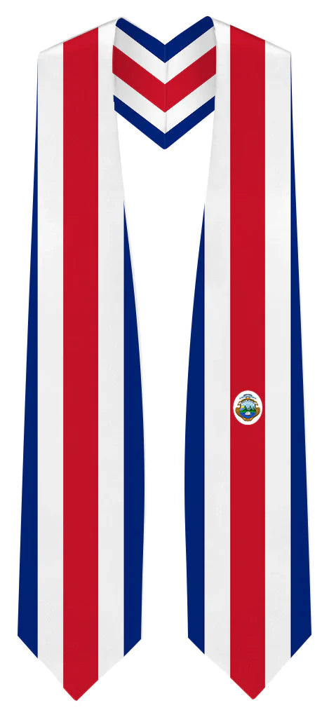 International Flag Graduation Stole - Multicolor Sash for Graduation Ceremony - Perfect for High School & College Commencement