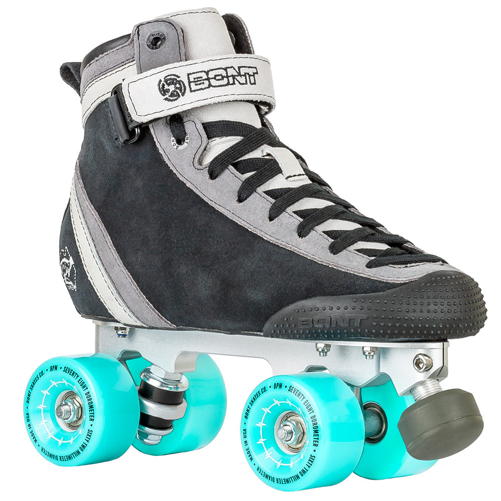 Bont ParkStar Tracer BPM Quad Roller Skates - Complete Package for Park Skating, Derby & Outdoor Roller Skating - Perfect for Adults & Teens