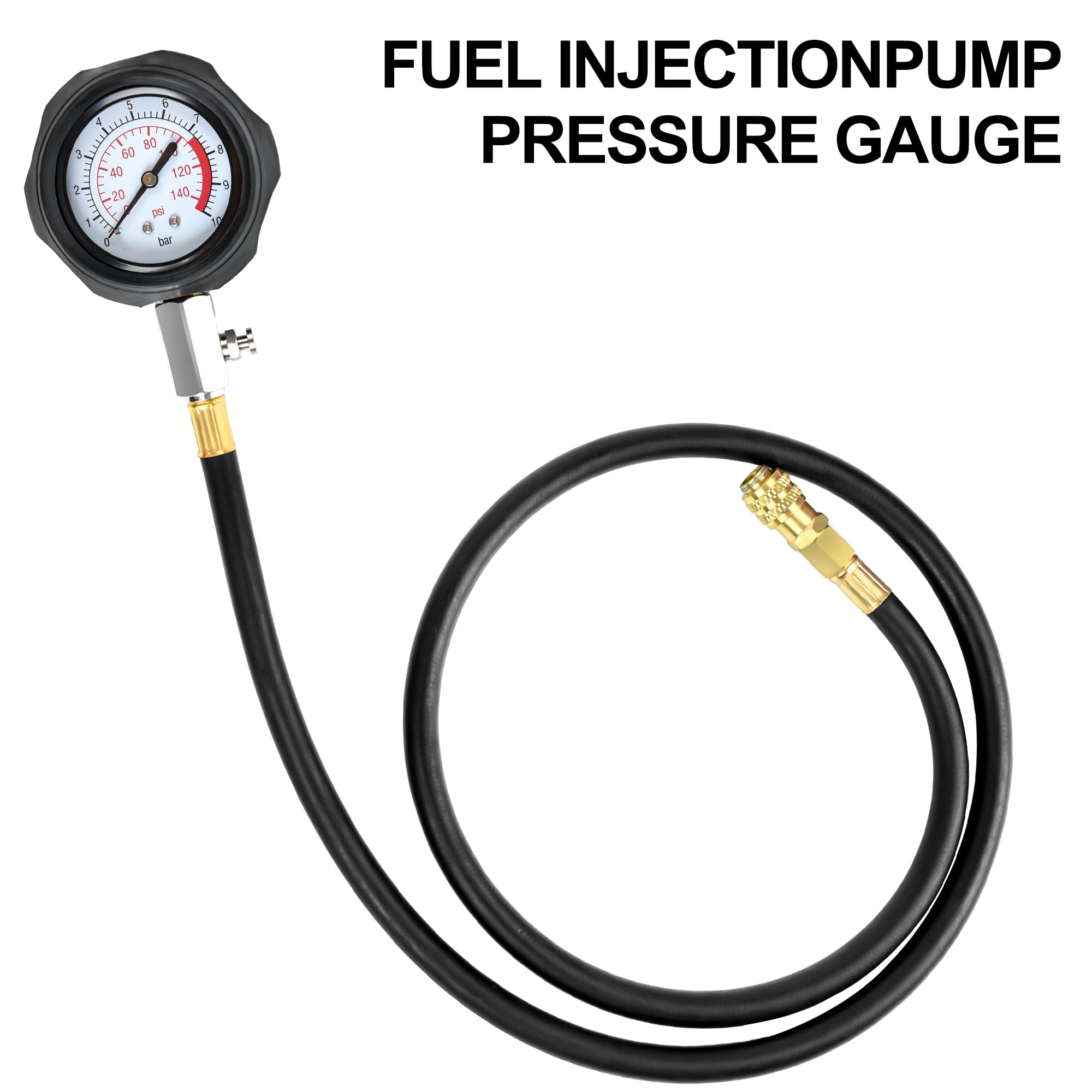 0-140 PSI Oil Pressure Tester Kit - Professional Engine Diagnostic Tool for Cars, ATVs, Trucks | Accurate Oil Pressure Testing for Vehicle Maintenance & Repair