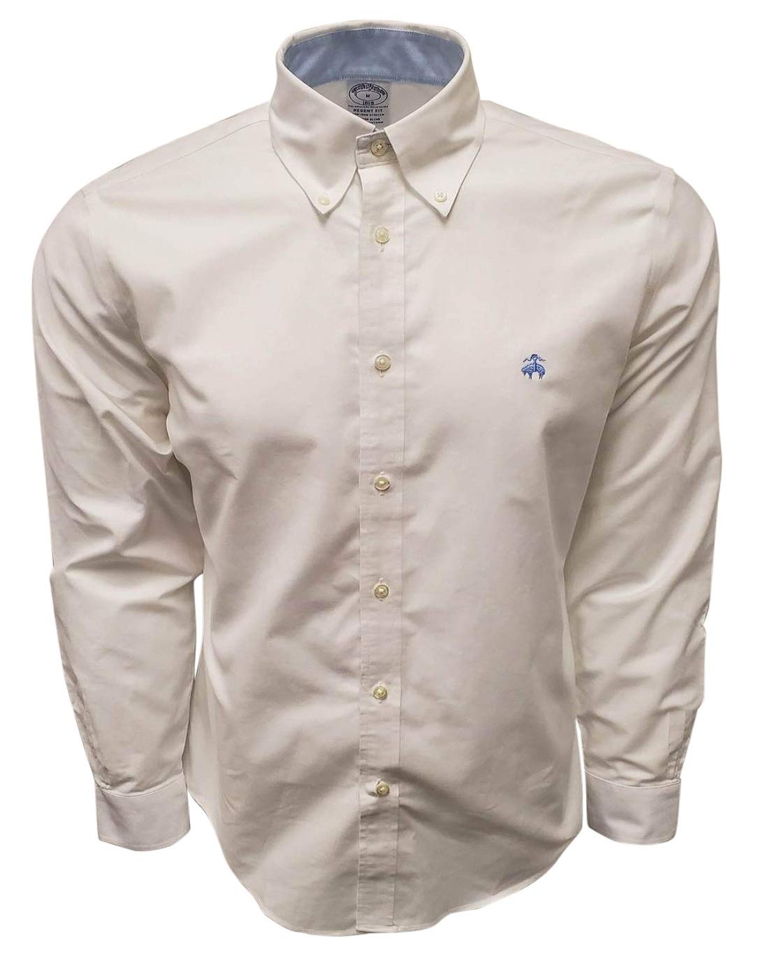 Brooks Brothers Men's Regent Fit 100% Cotton Original Polo Button Down Oxford Shirt - Classic Casual Wear for Office, Golf & Everyday Outfits