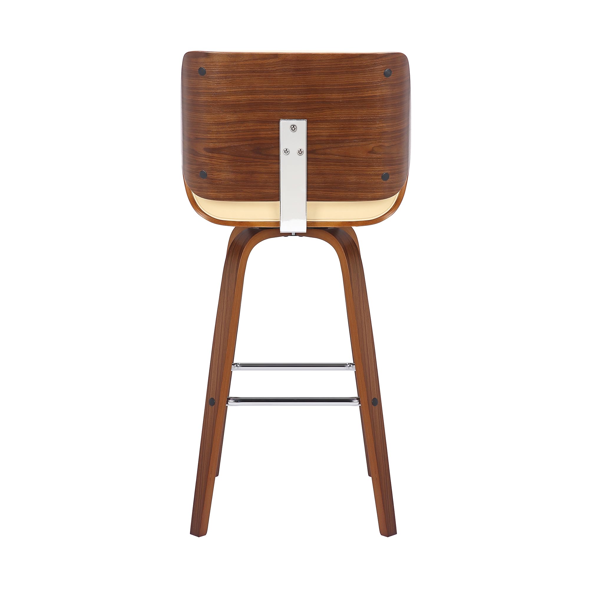 Armen Living Tyler Mid Century Modern Swivel Bar Stool - 30