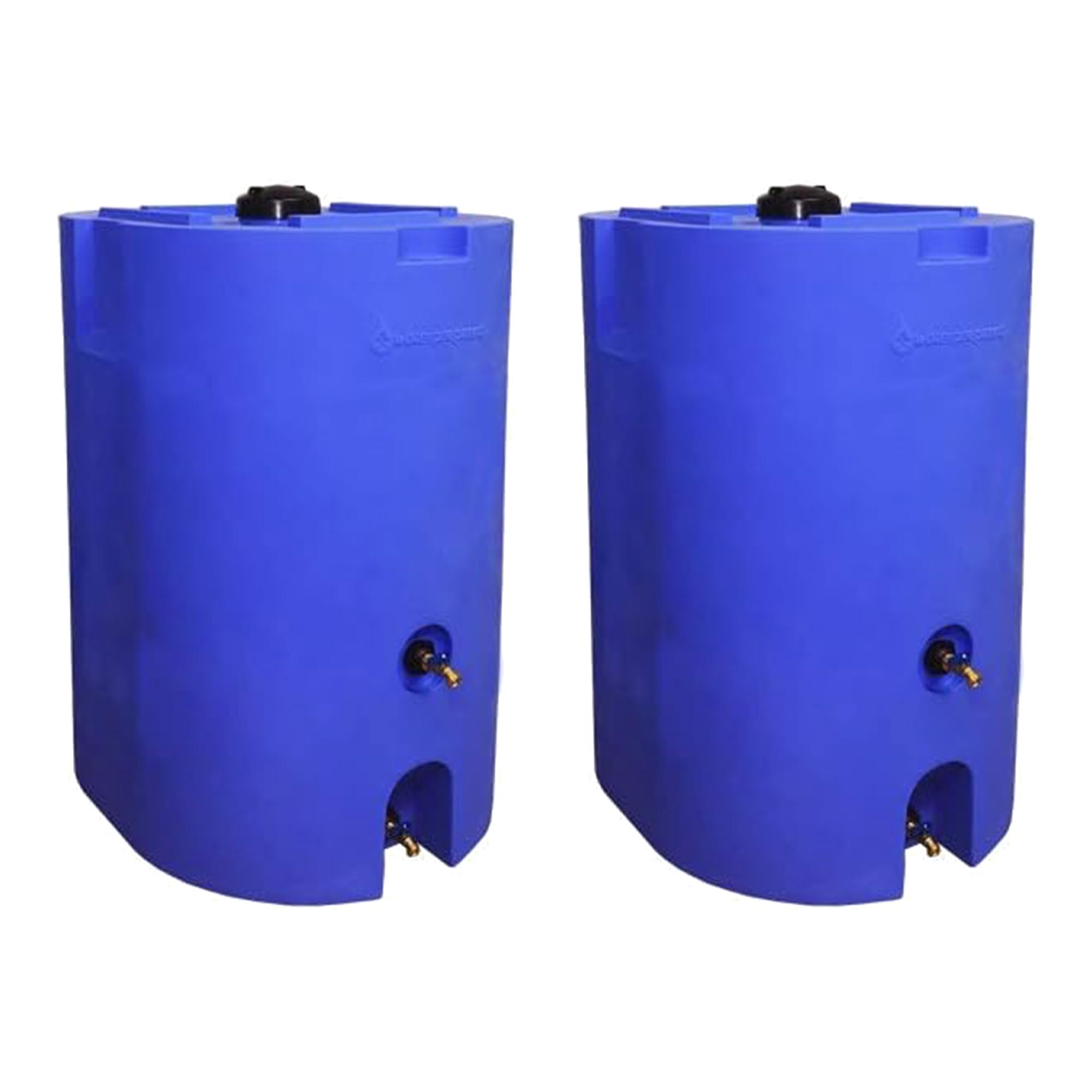 160-320 Gallon BPA-Free Emergency Water Storage Tanks | Portable Food Grade Plastic Water Containers (2 Pack 320 Gallon) with 25' Hose & 5-Year Water Treatment - Perfect for Disaster Preparedness, Camping & Off-Grid Living