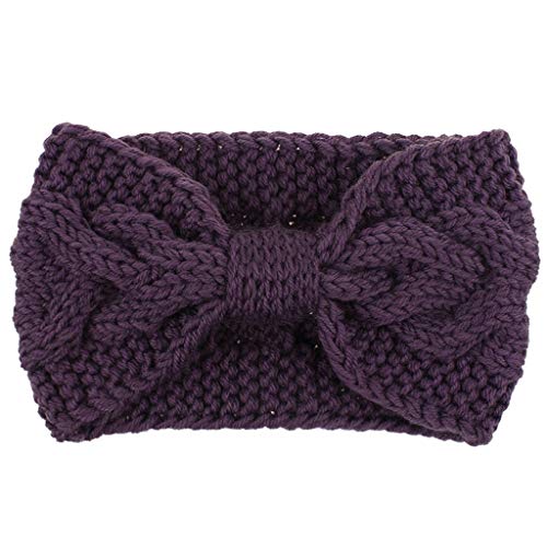 Women's Knit Winter Ear Warmer Headband - Soft Stretchy Fuzzy Head Wrap for Cold Weather, Christmas Gift, Fashion Accessory | Perfect for Skiing, Snowboarding, and Outdoor Winter Activities