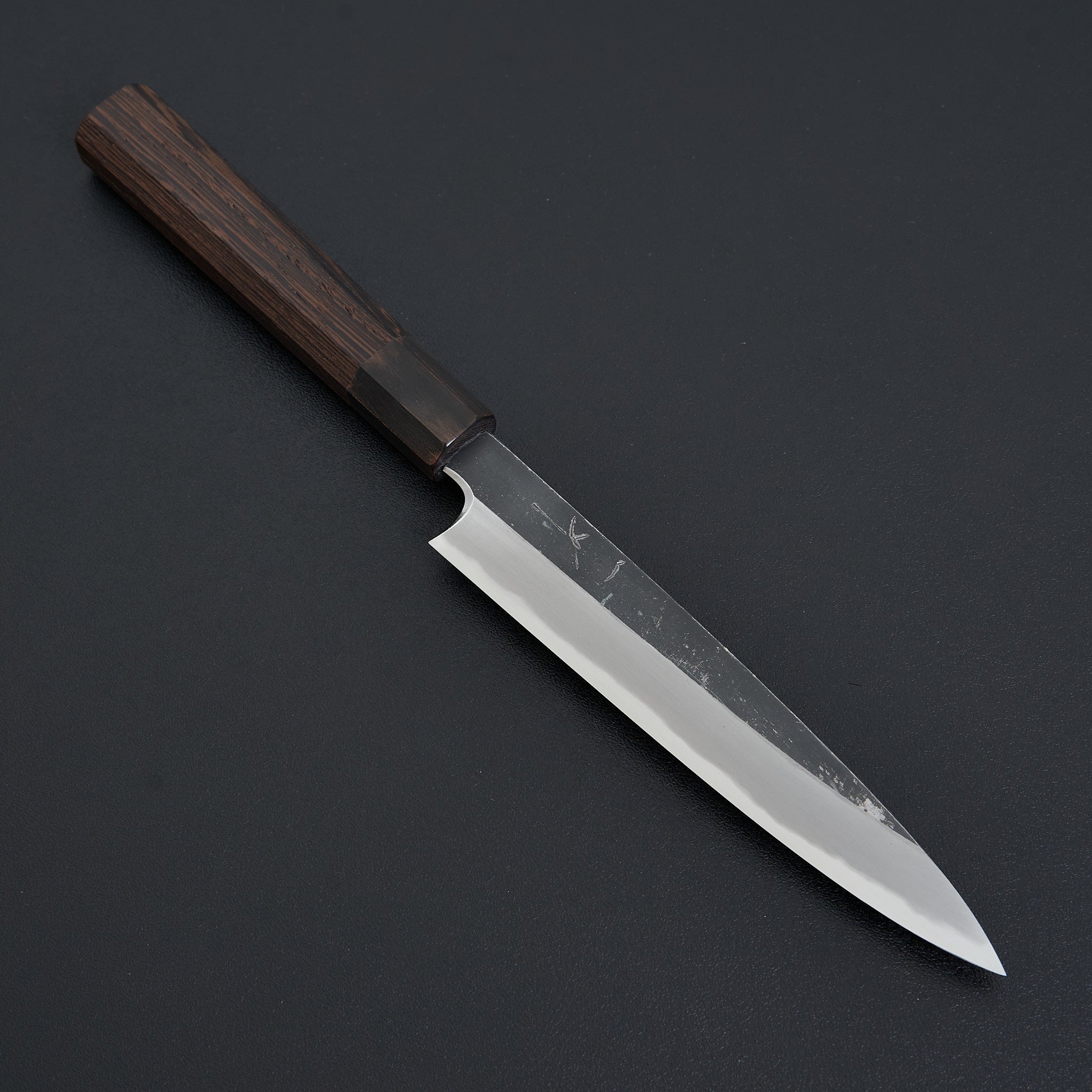 Hitohira Togashi White #2 Kurouchi Petty Knife 165mm with Tagayasan Handle - Japanese Kitchen Knife for Slicing, Peeling & Precision Cutting - Perfect for Chefs & Home Cooks