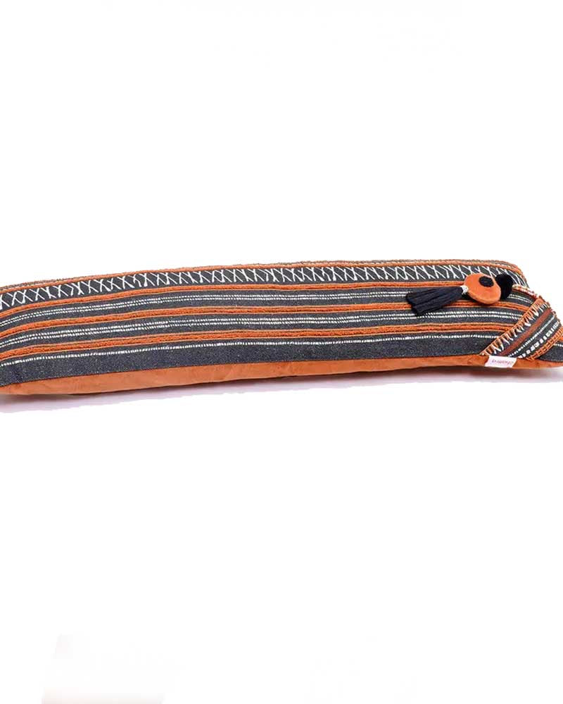Premium Dandiya Long Yoga Bolster for Support & Comfort - Ideal for Yoga, Meditation, and Postpartum Recovery - Extra Firm Cushion for Deep Stretching & Relaxation