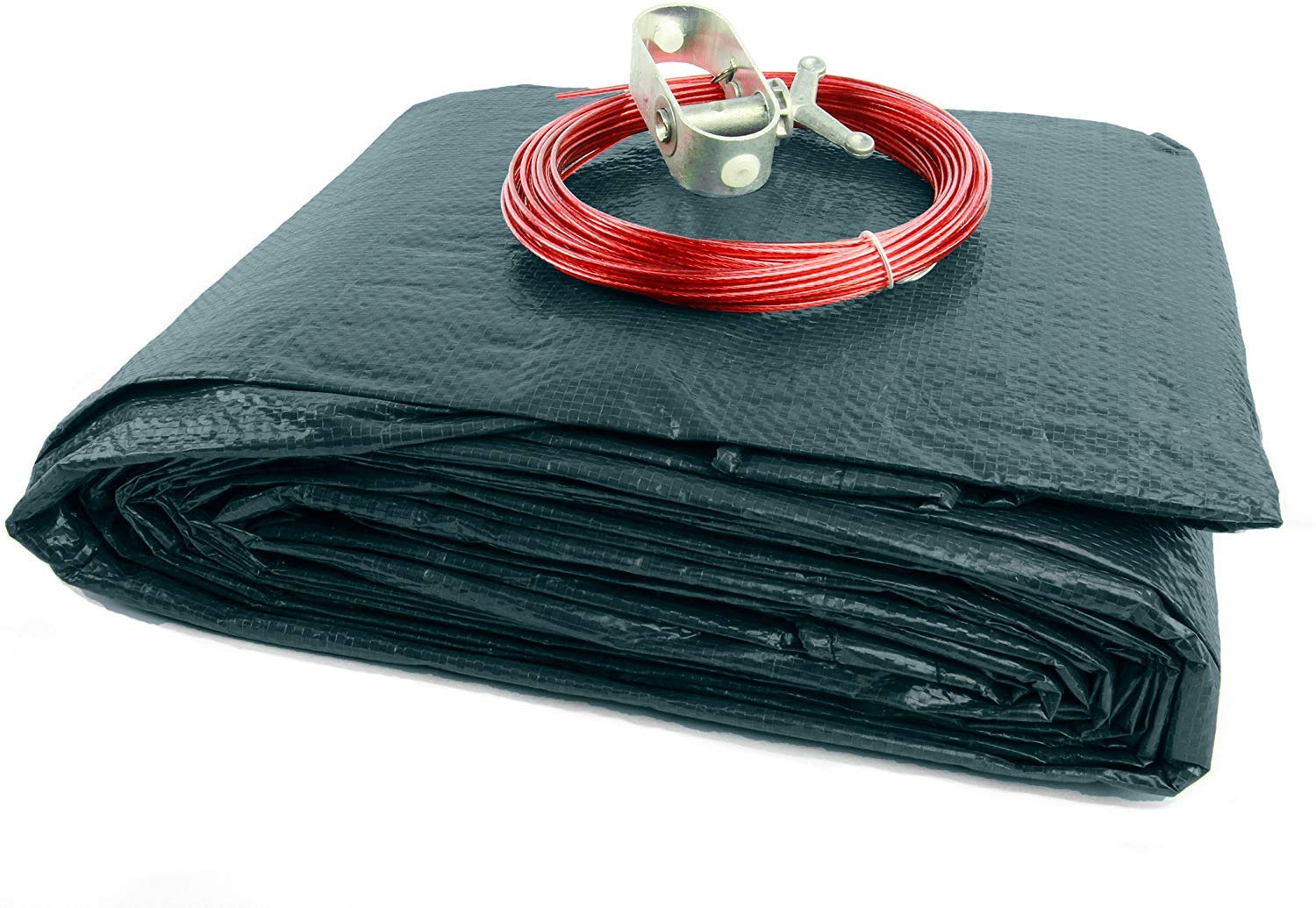 Buffalo Blizzard 33-Foot Round Heavy Duty Winter Pool Cover for Above Ground Swimming Pools - Blue/Black Reversible Design with 3-Foot Extra Material for Secure Installation | All-Season Protection & Winterizing Solution | Perfect for Snow, Ice, and Leaf Protection During Cold Months