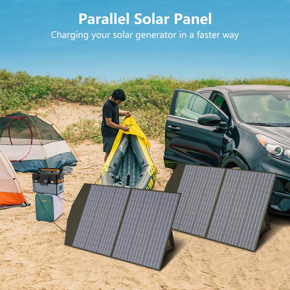 ALLPOWERS 100W Foldable Solar Panel - Portable Solar Charger Kit for Power Stations, Generators, Camping, RV, Laptops | Outdoor Solar Power for Camping, Hiking, Emergency Backup & Off-Grid Living