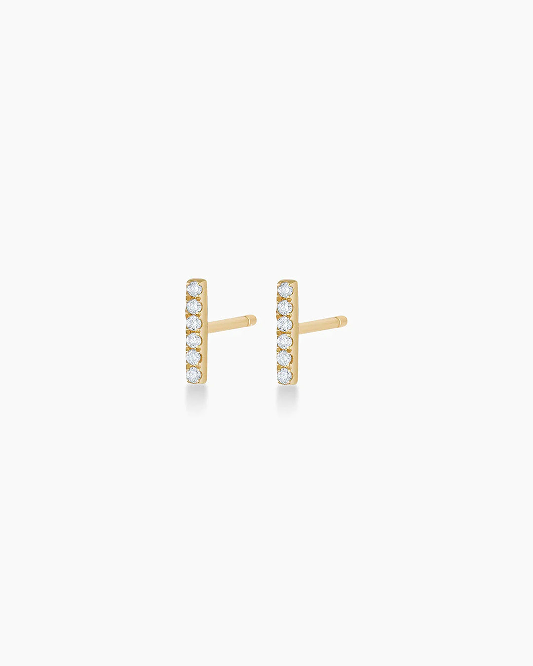 14K Gold Diamond Stud Earrings for Women - Sparkling Round Cut Earrings for Everyday Wear & Special Occasions