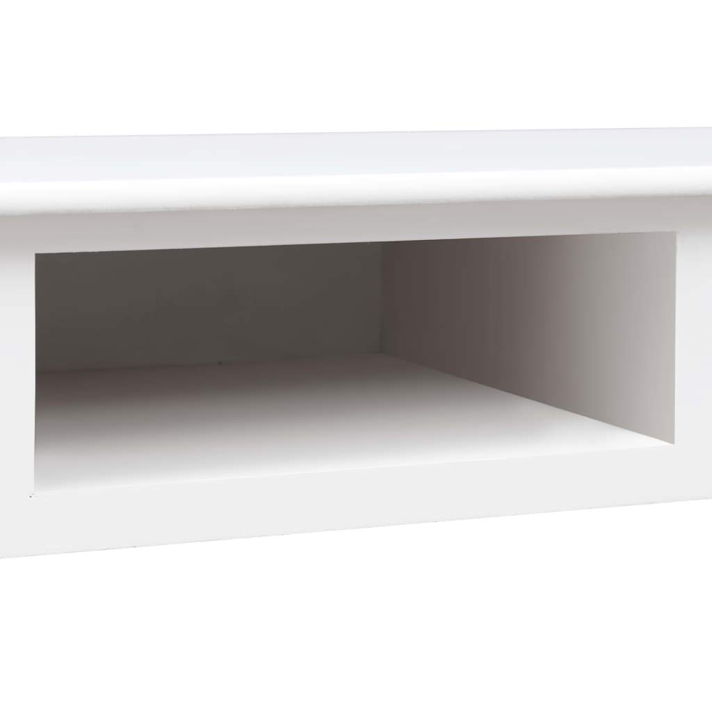 FAMIROSA White Wooden Writing Desk 43.3