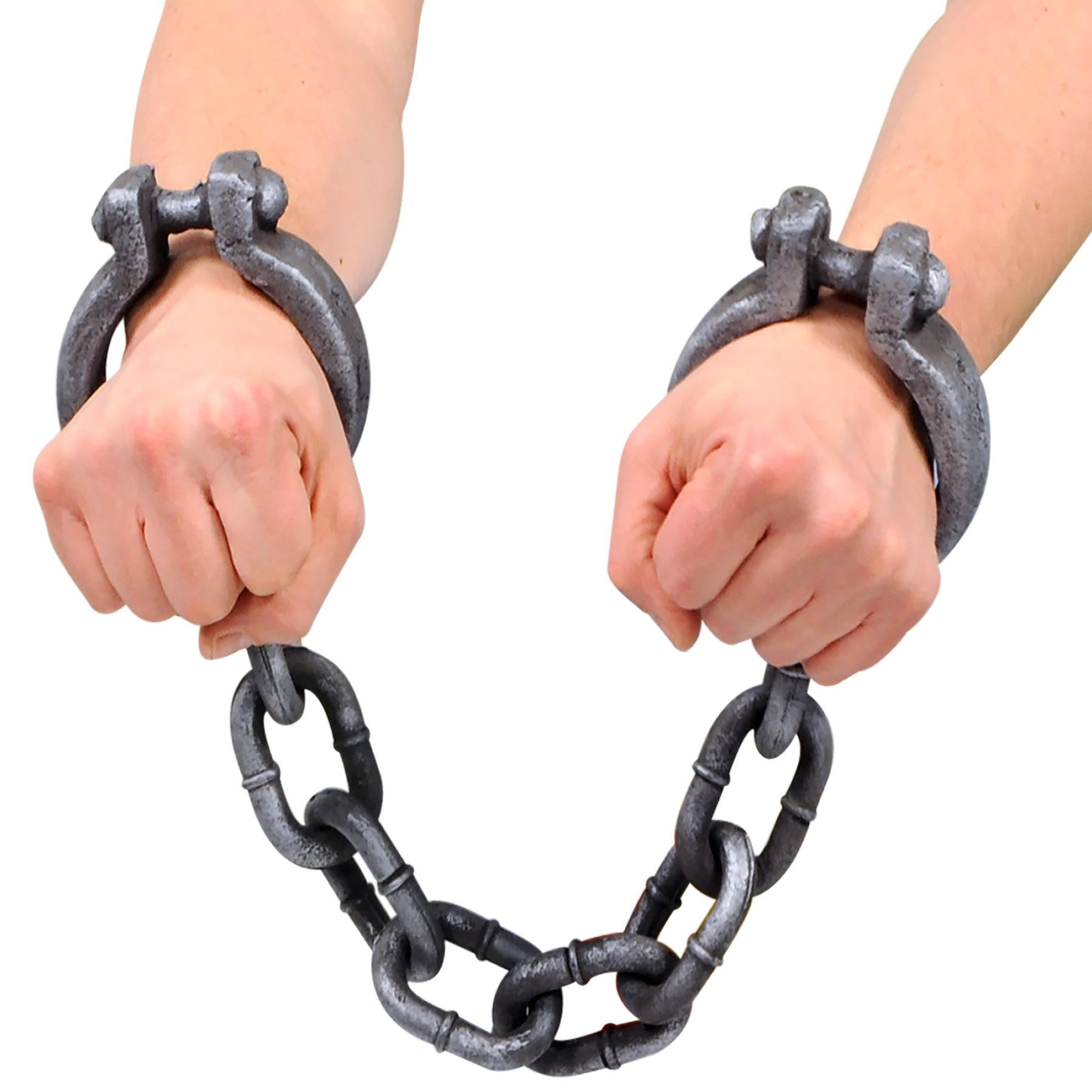 12 Pack Beistle Halloween Plastic Shackles Set - Spooky Costume Accessories for Trick or Treat, Haunted House Decor & Themed Parties