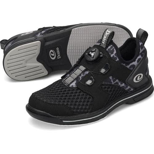Dexter Women's DexLite Pro BOA Bowling Shoes - Black/Leopard Print (Right Hand) | Perfect for League Play & Tournament Performance